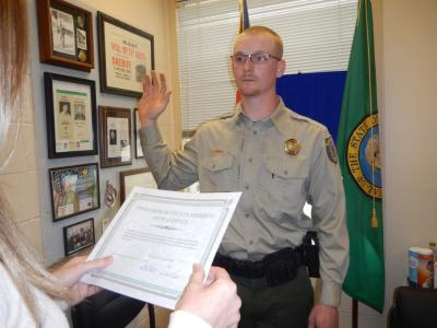 Correction Officer Poisel Oath of Office